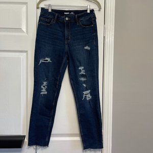 Old Navy Rockstar Super Skinny Raw Hem Jeans 6